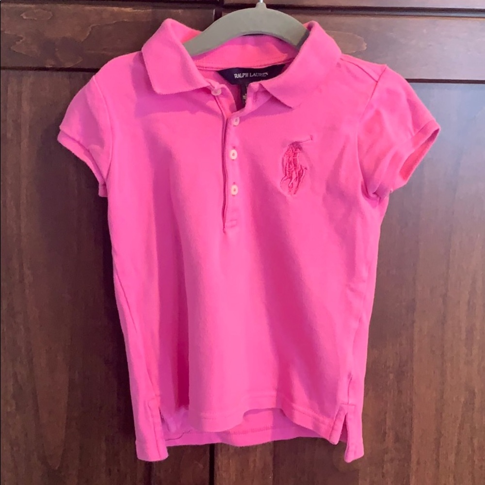 Ralph Lauren 4T Pink Collared Shirt